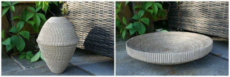 Recycled Eco Corrugated Vase & Bowl, Doris & Boris